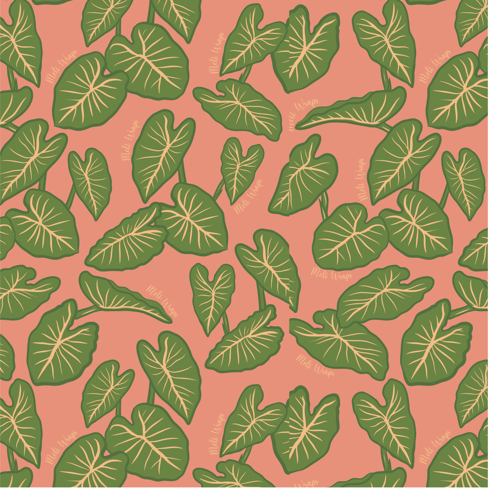 Beeswax Wrap Bulk Roll - Kalo Print