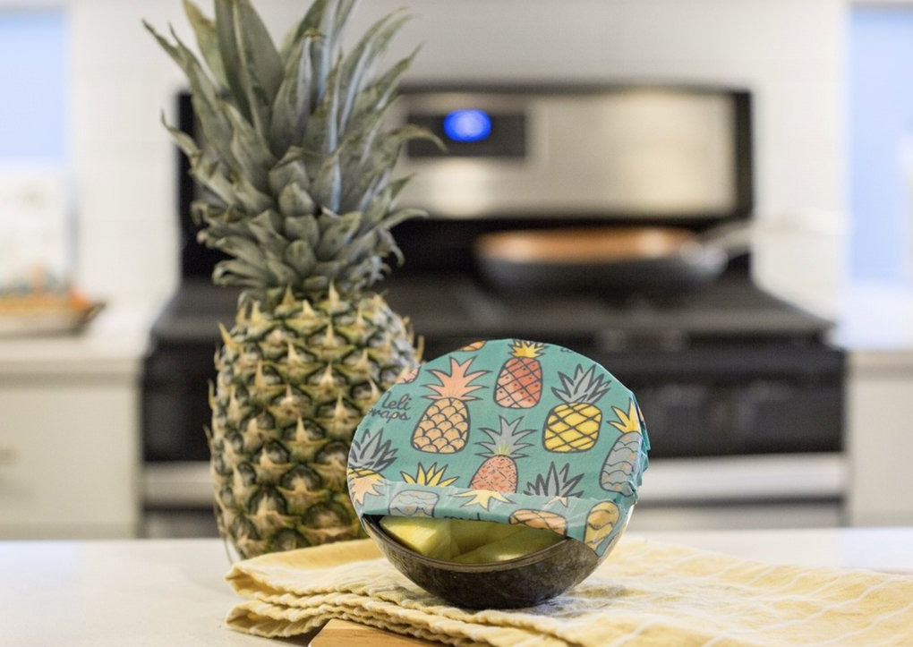 Beeswax Food Wrap - Pineapple Print