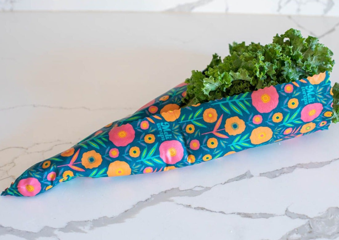 Beeswax Food Wrap - Fall Bloom Print