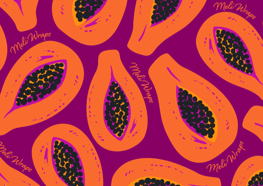 Meli Wraps Care Collection Purple Papaya Care Pack