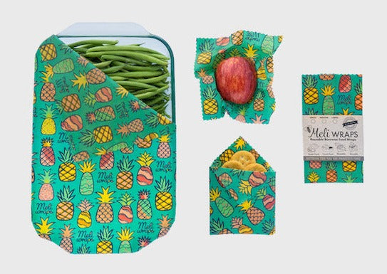 Beeswax Food Wrap - Pineapple Print