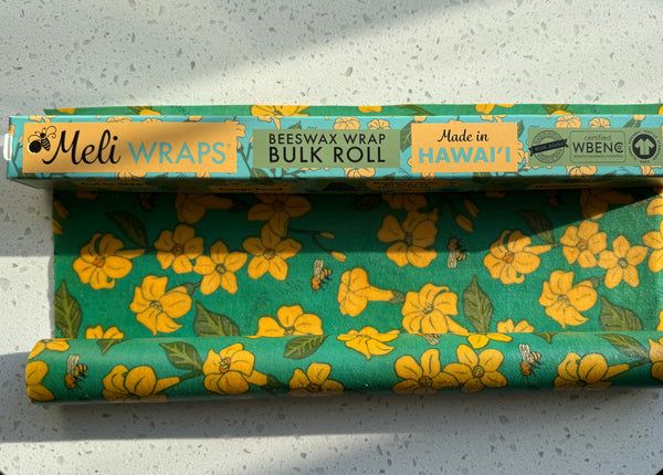 Beeswax Wrap Bulk Roll - Kalo Print - Meli Wraps