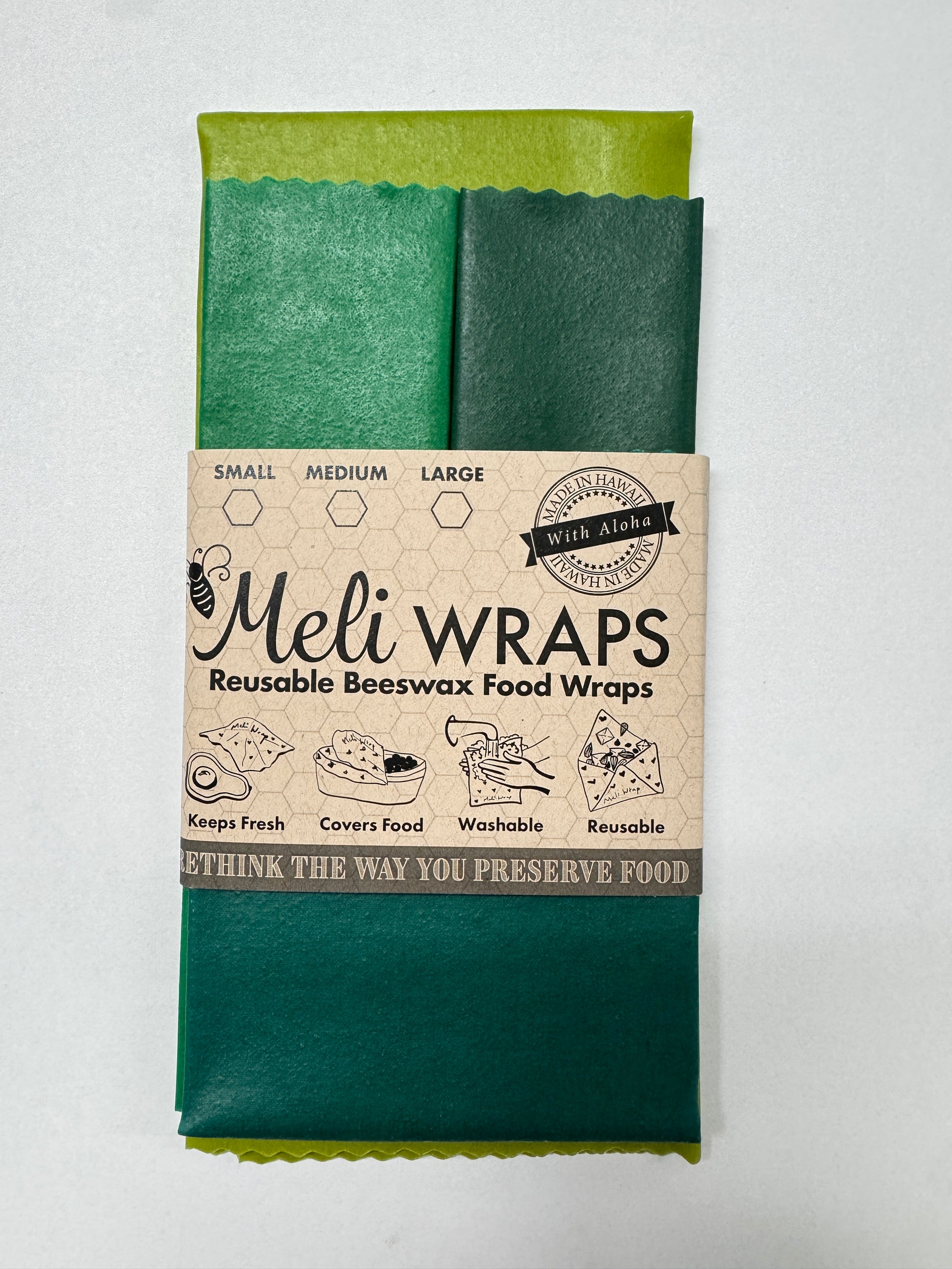 BULK 4 PACK in SOLID COLORS Beeswax Wrap