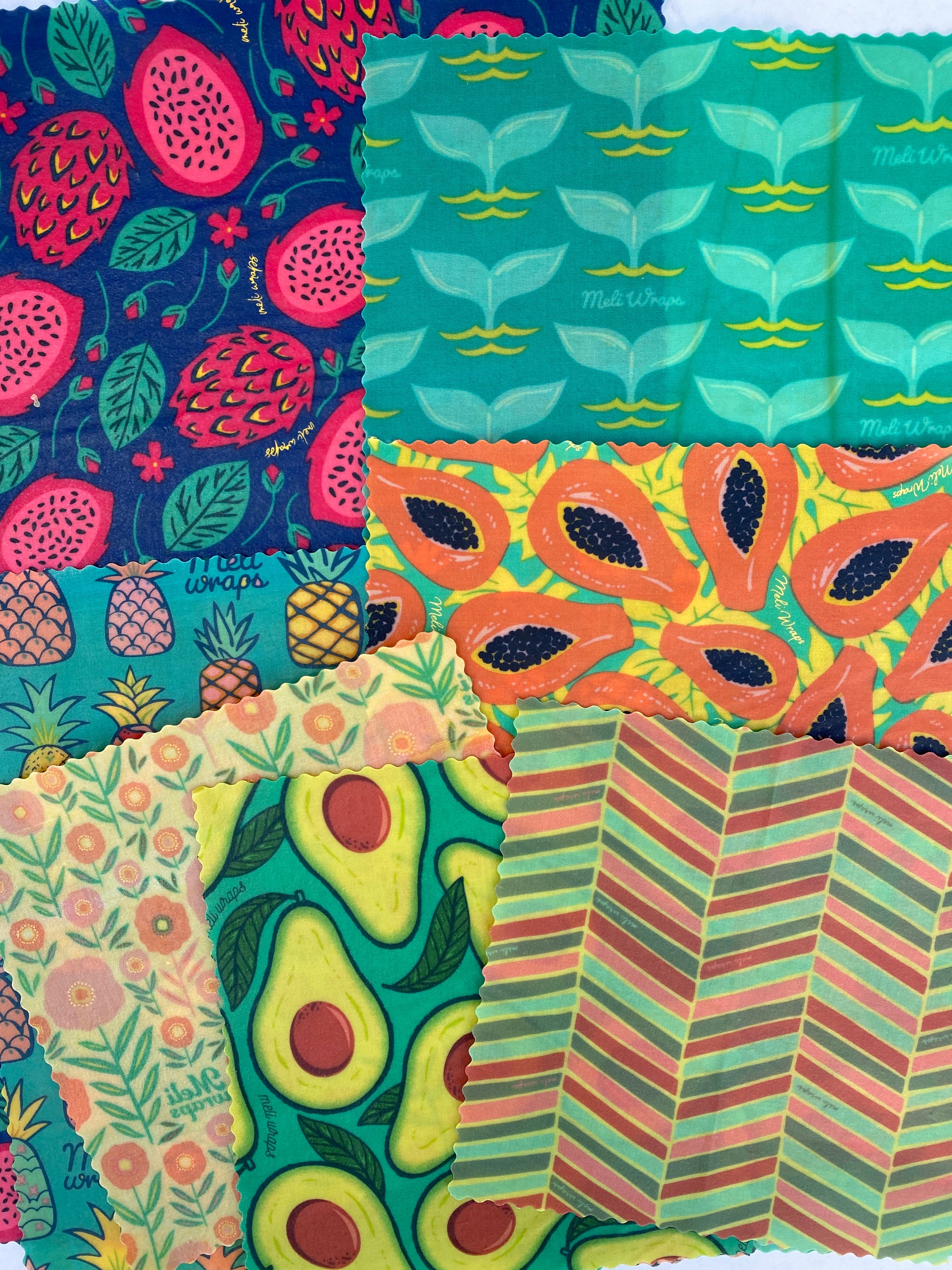 Mystery Prints "Ugly Duckling" Wraps -  Pack of 12 single small Factory Seconds
