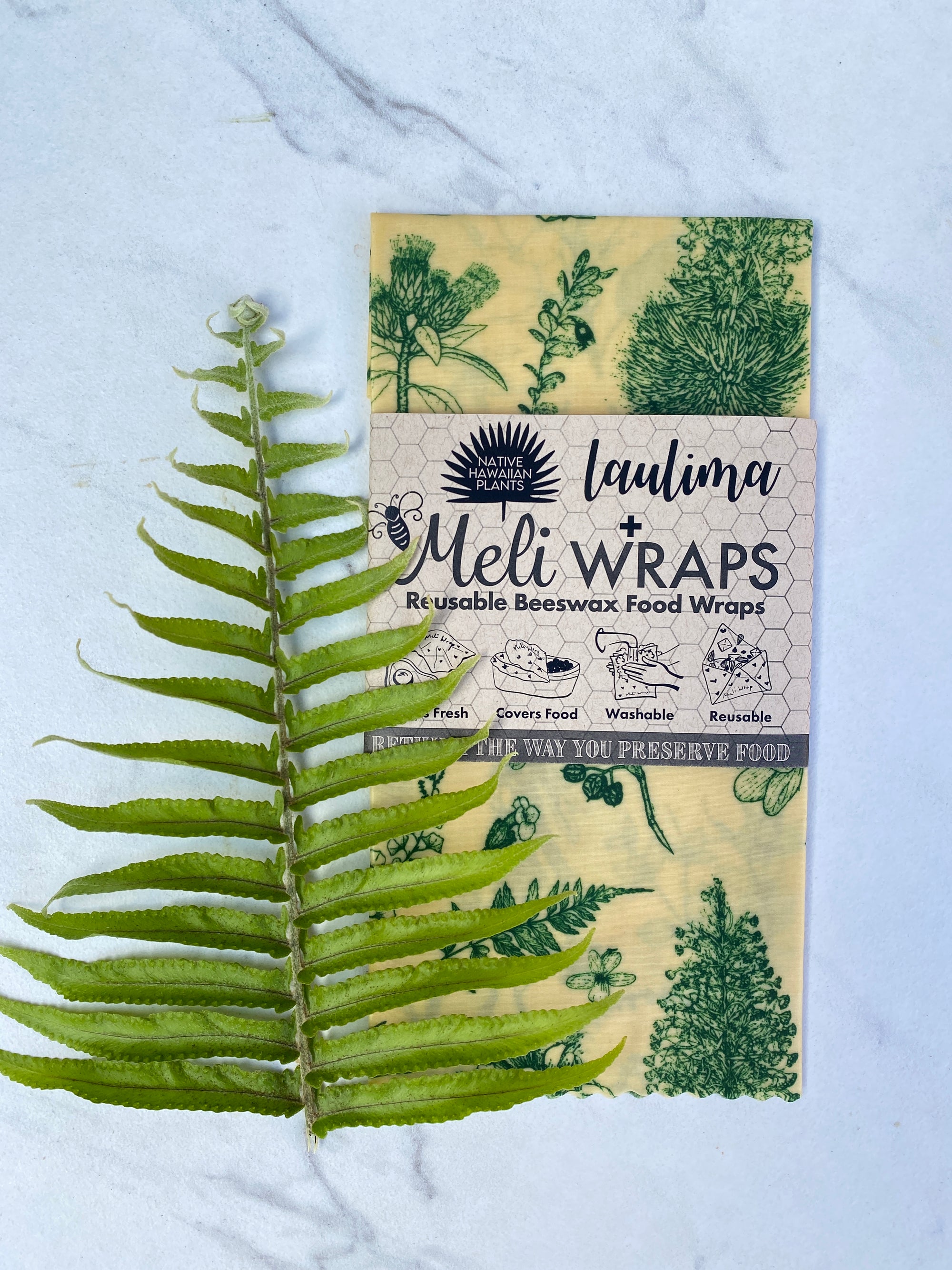 Laulima Native Plant Medium Wrap