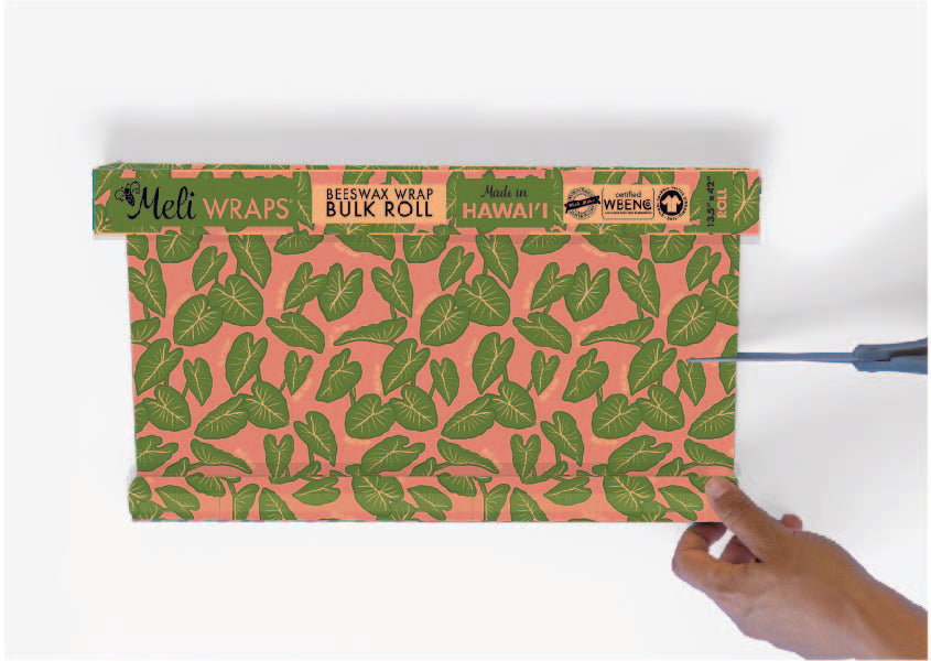 Beeswax Wrap Bulk Roll - Kalo Print