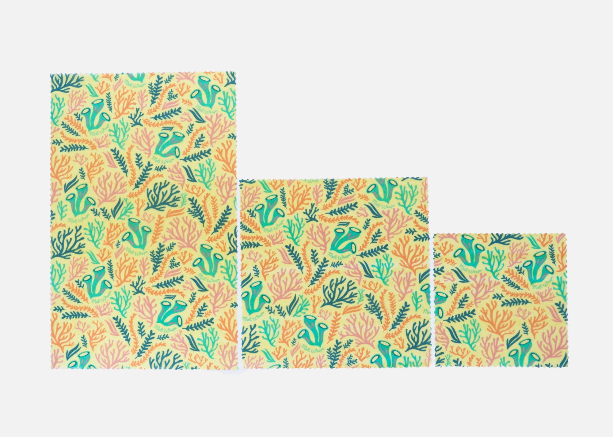 Beeswax Food Wrap - Reef Print