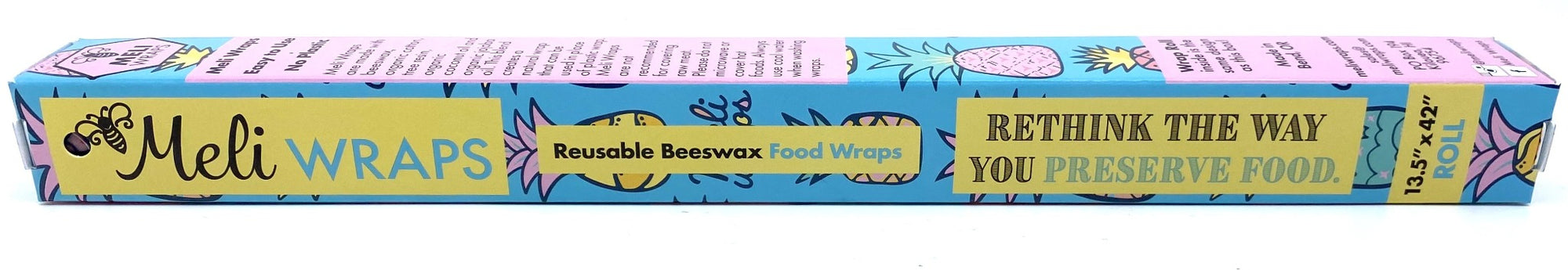 Beeswax Wrap Bulk Roll - Pineapple Print