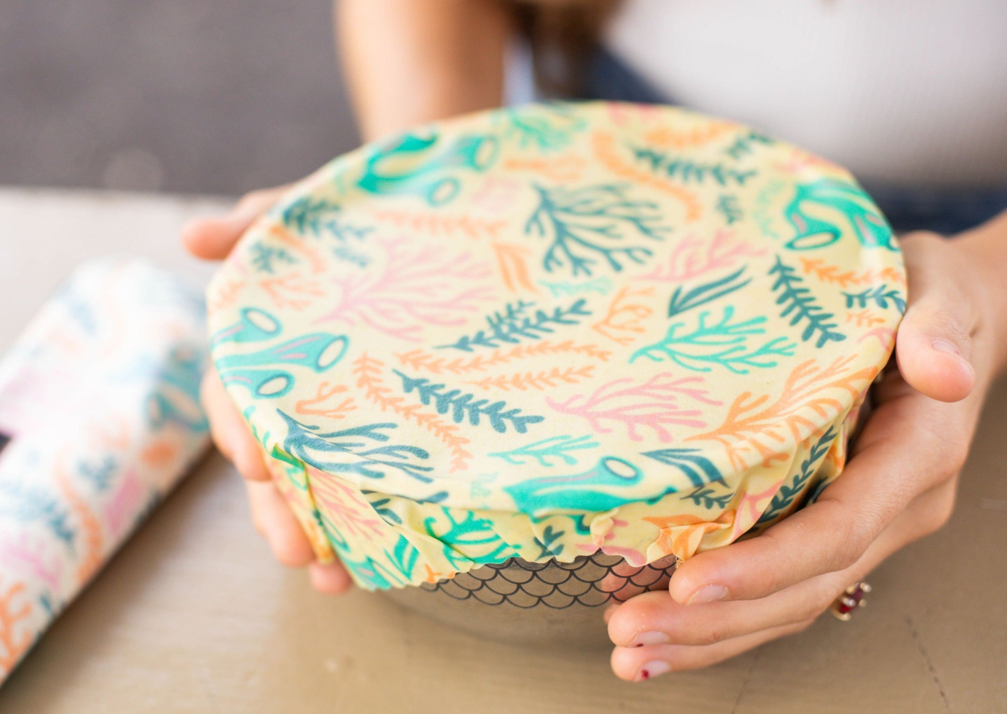 Beeswax Food Wrap - Reef Print