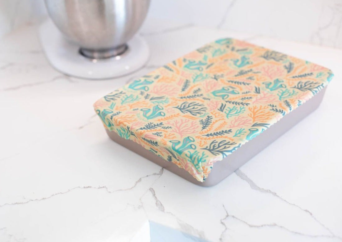 Beeswax Food Wrap - Reef Print