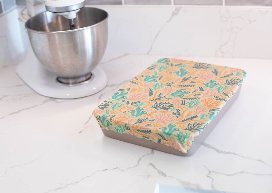 Beeswax Wrap Bulk Roll - Reef Print