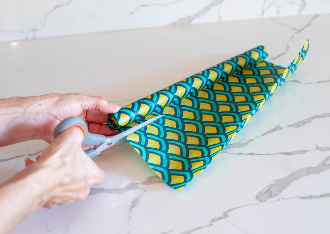 Beeswax Wrap Bulk Roll - Scales Print