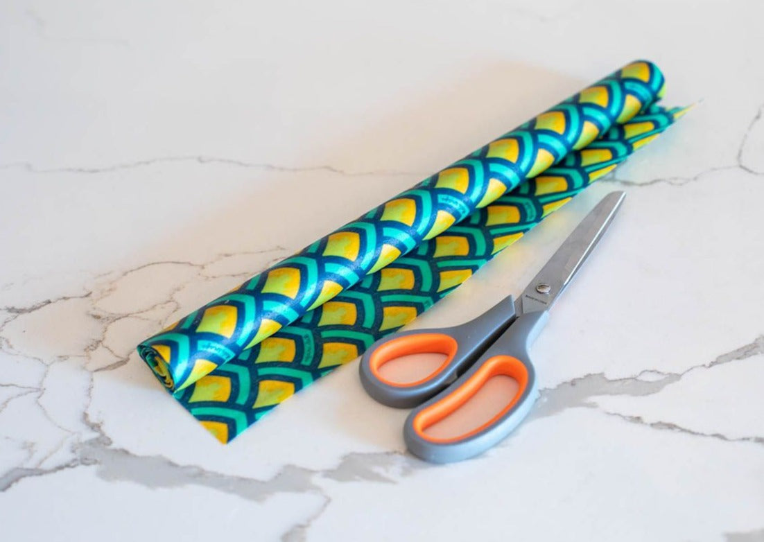 Beeswax Wrap Bulk Roll - Scales Print