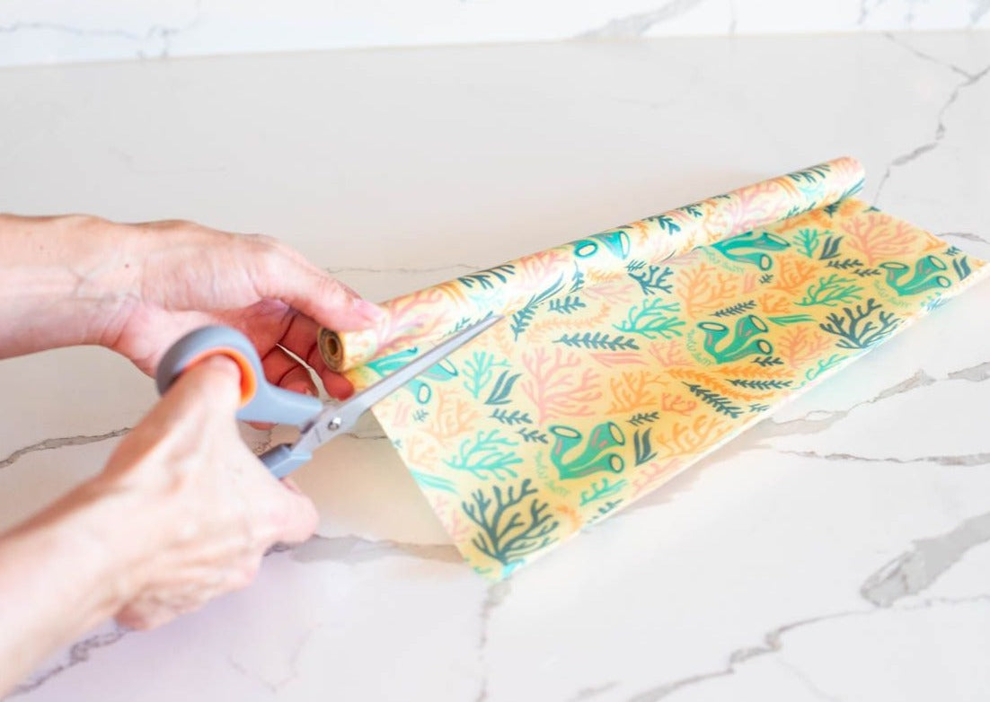 Beeswax Wrap Bulk Roll - Fern Print - Meli Wraps