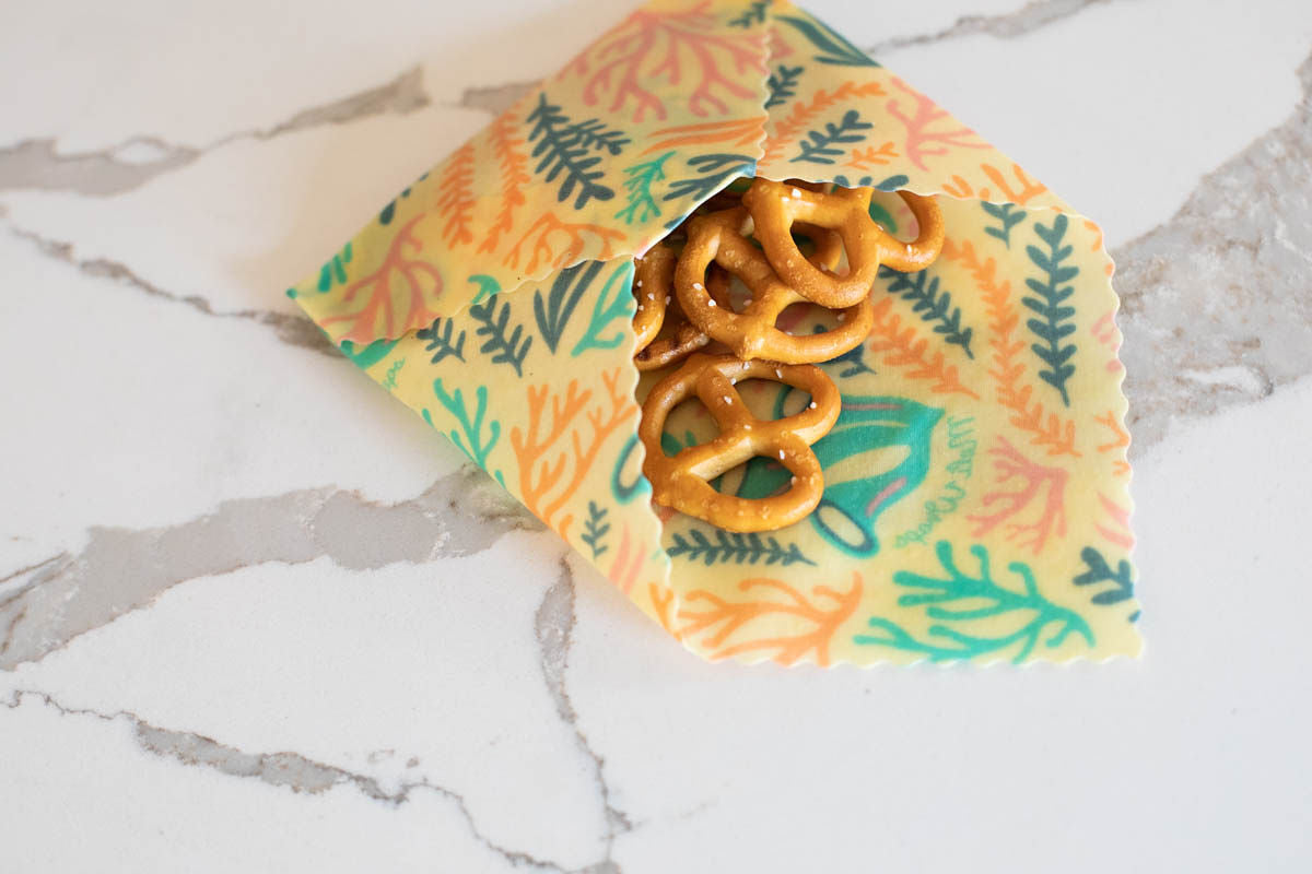 Beeswax Wrap Bulk Roll - Reef Print