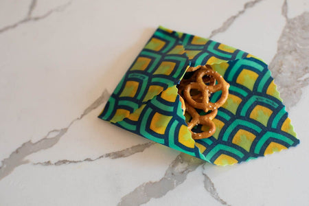 Meli Wraps Beeswax Wraps - Reusable Food Wrap Alternative to Plastic Wrap. Certified Organic Cotton, Made with Hawaiian Beeswax. 3-Pack includes sizes (SML) in Beautiful Original Prints