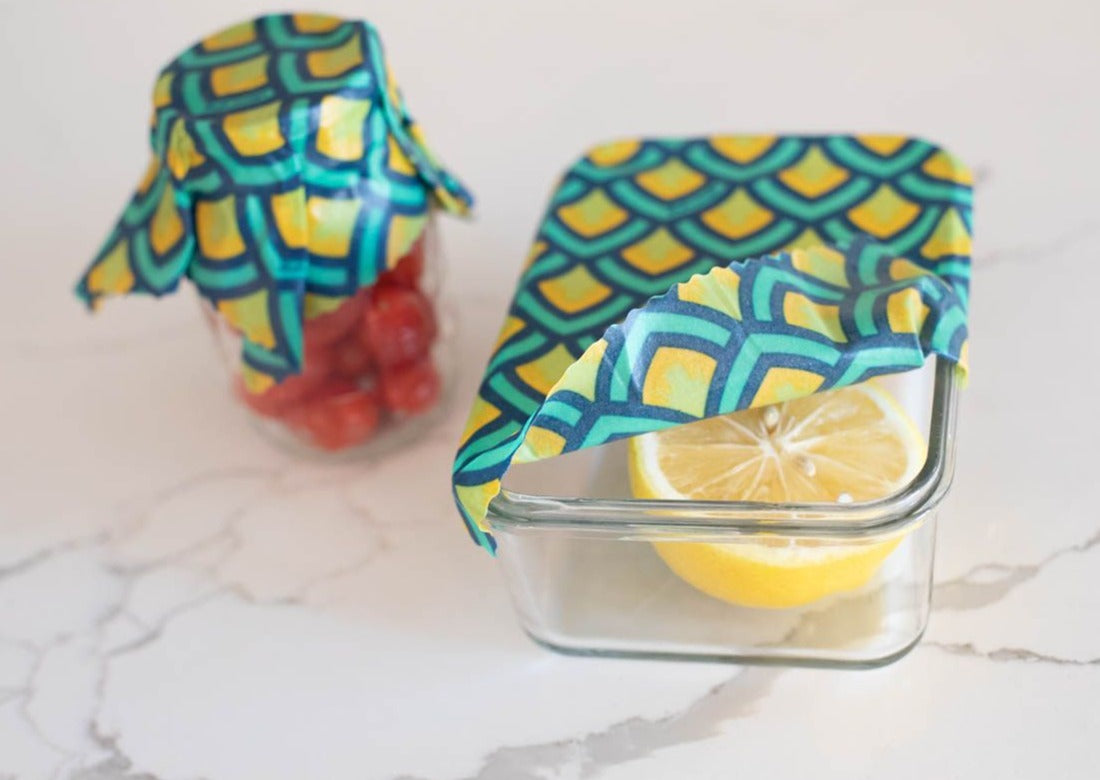 Beeswax Food Wrap - Scales Print