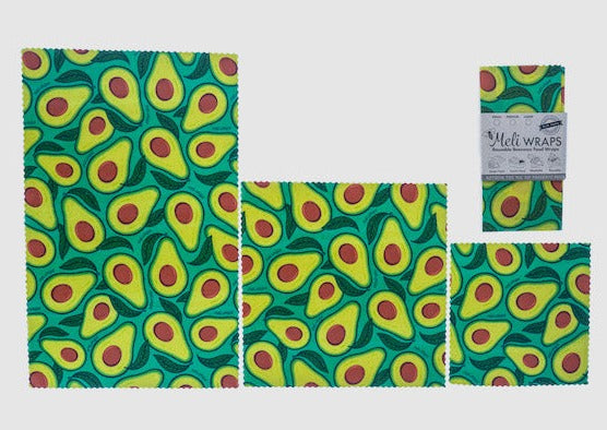 Beeswax Food Wrap - Avocado Print