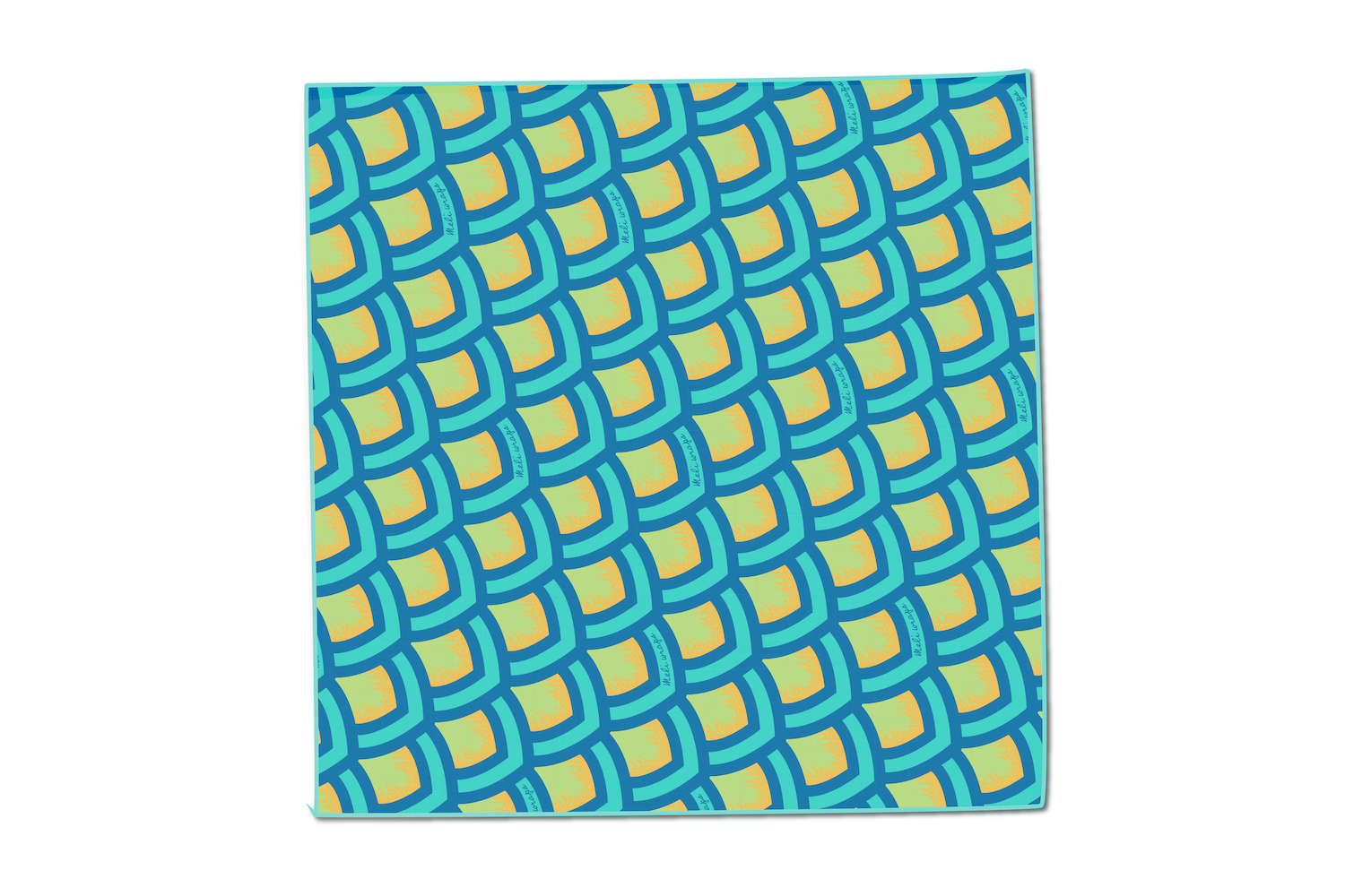 Meli Wraps Organic Cotton Reusable  Napkin - Scales Print